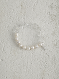 White Crystal Freshwater Pearl Bracelet, Signature Edition