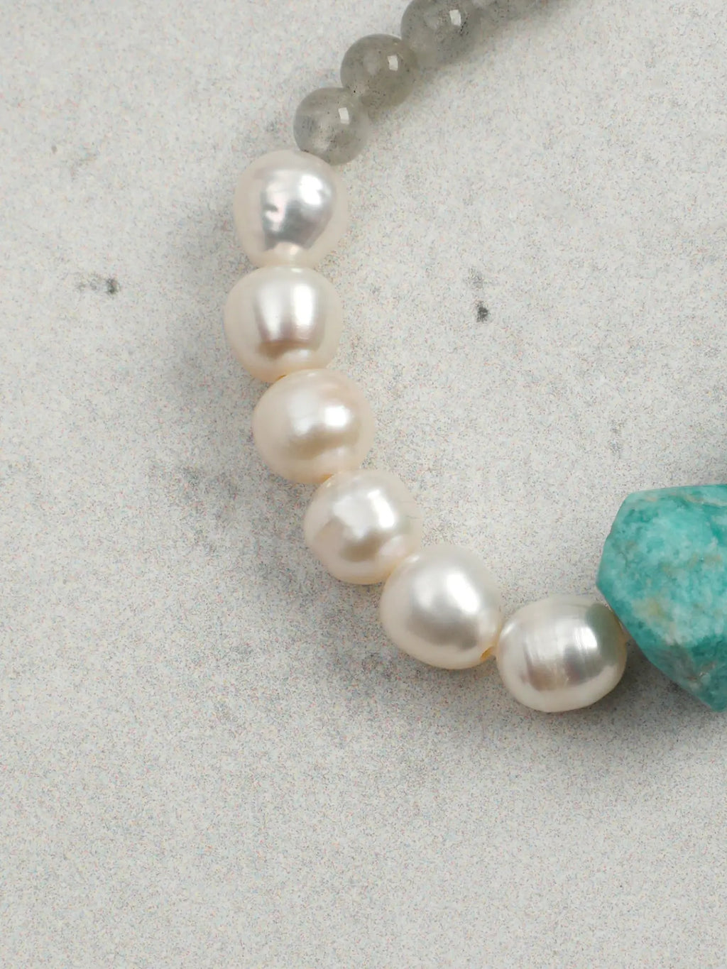 Azure Moon Bead Bracelet