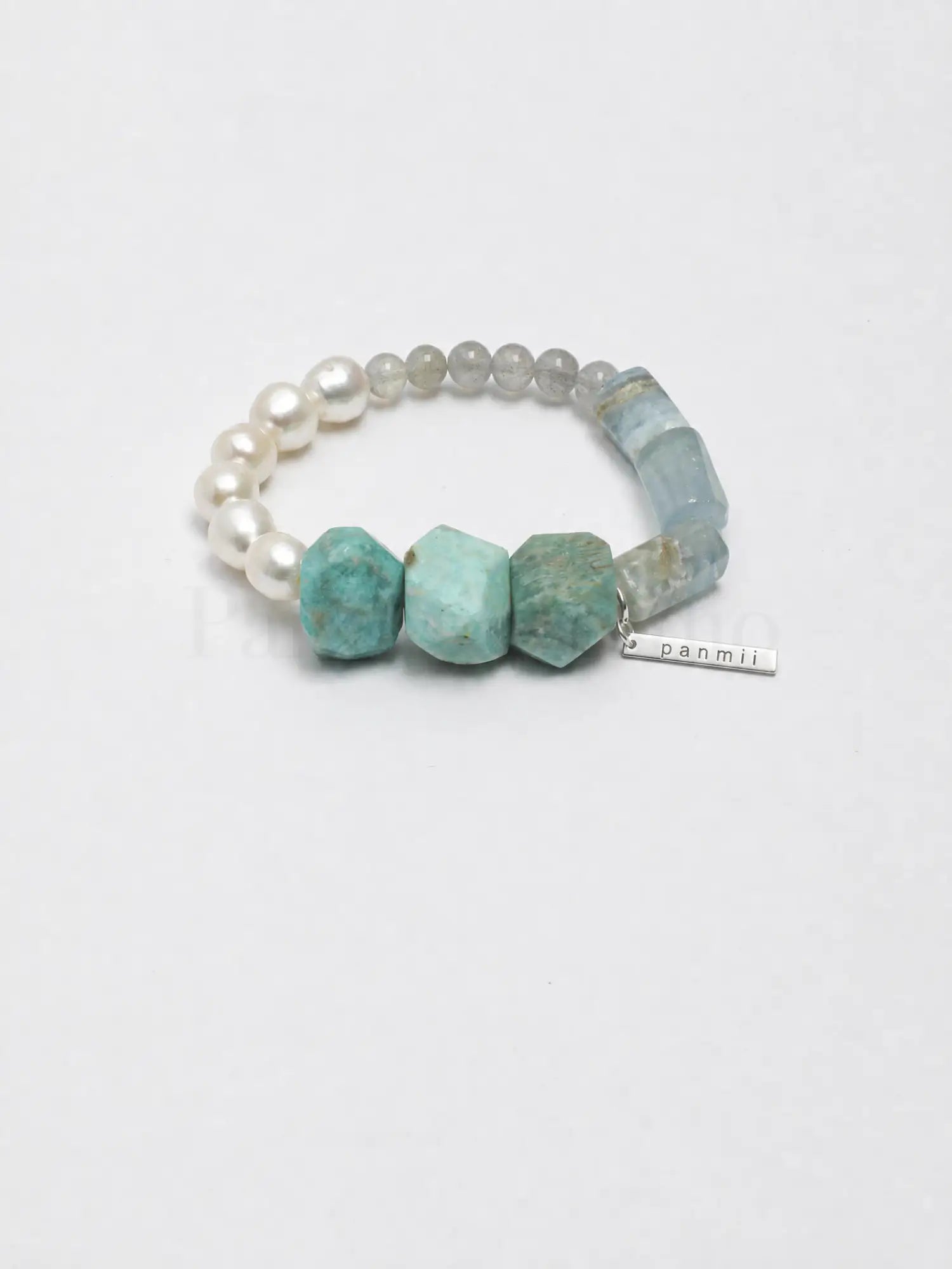 Azure Moon Bead Bracelet
