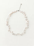 White Crystal Freshwater Pearl Necklace
