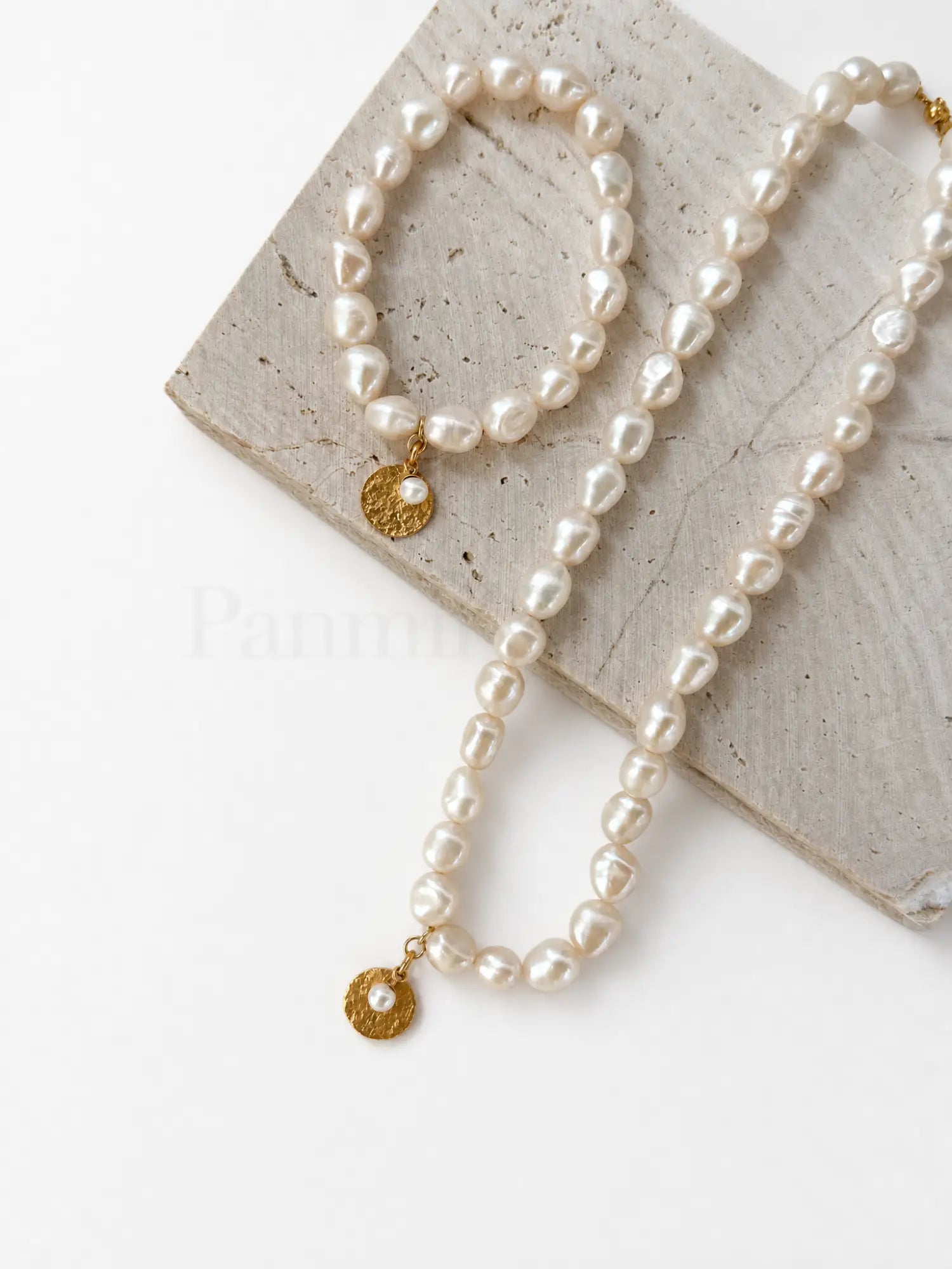freshwater pearl gold plated sterling silver pendant neclace