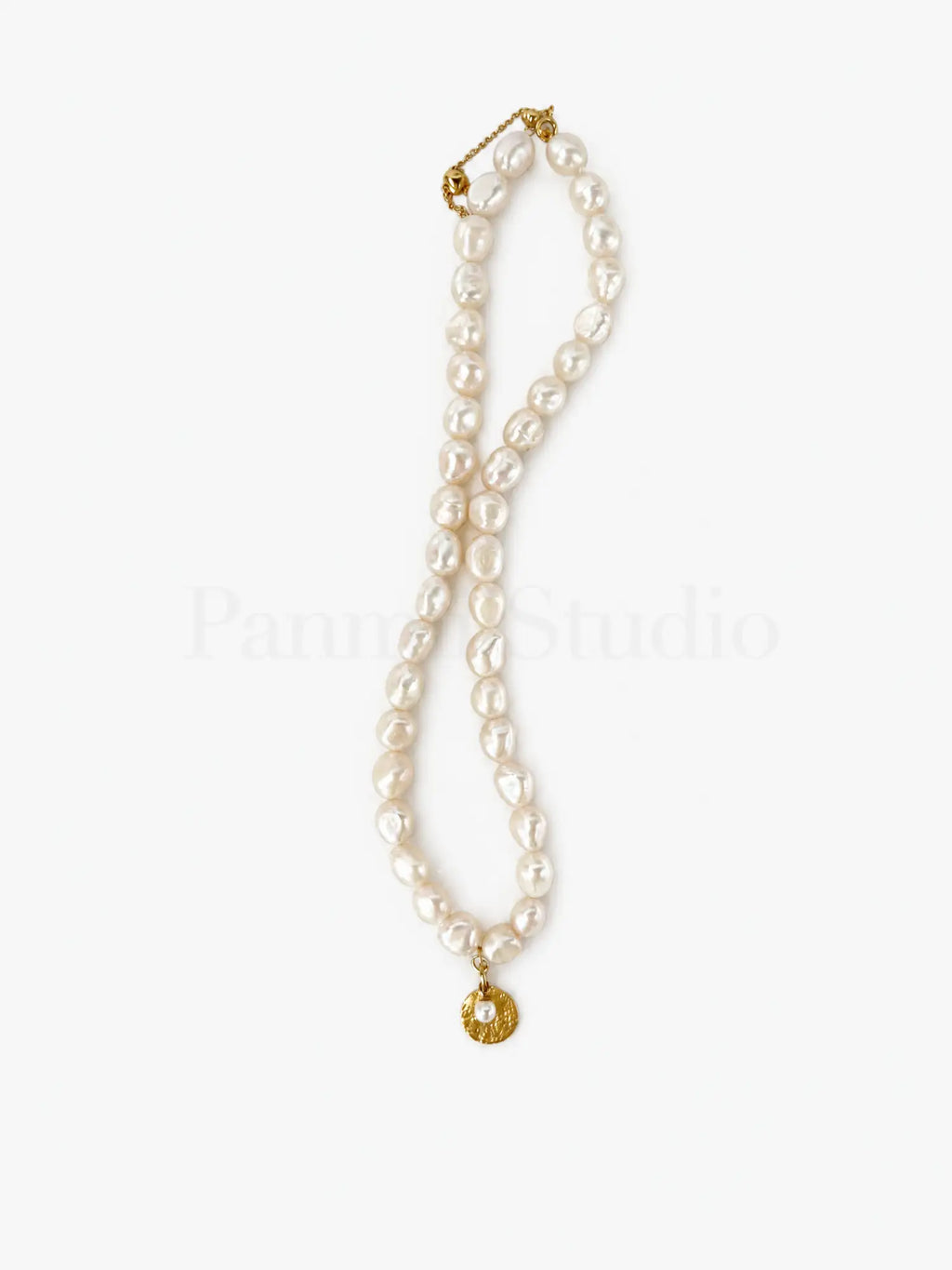freshwater pearl gold plated sterling silver pendant neclace