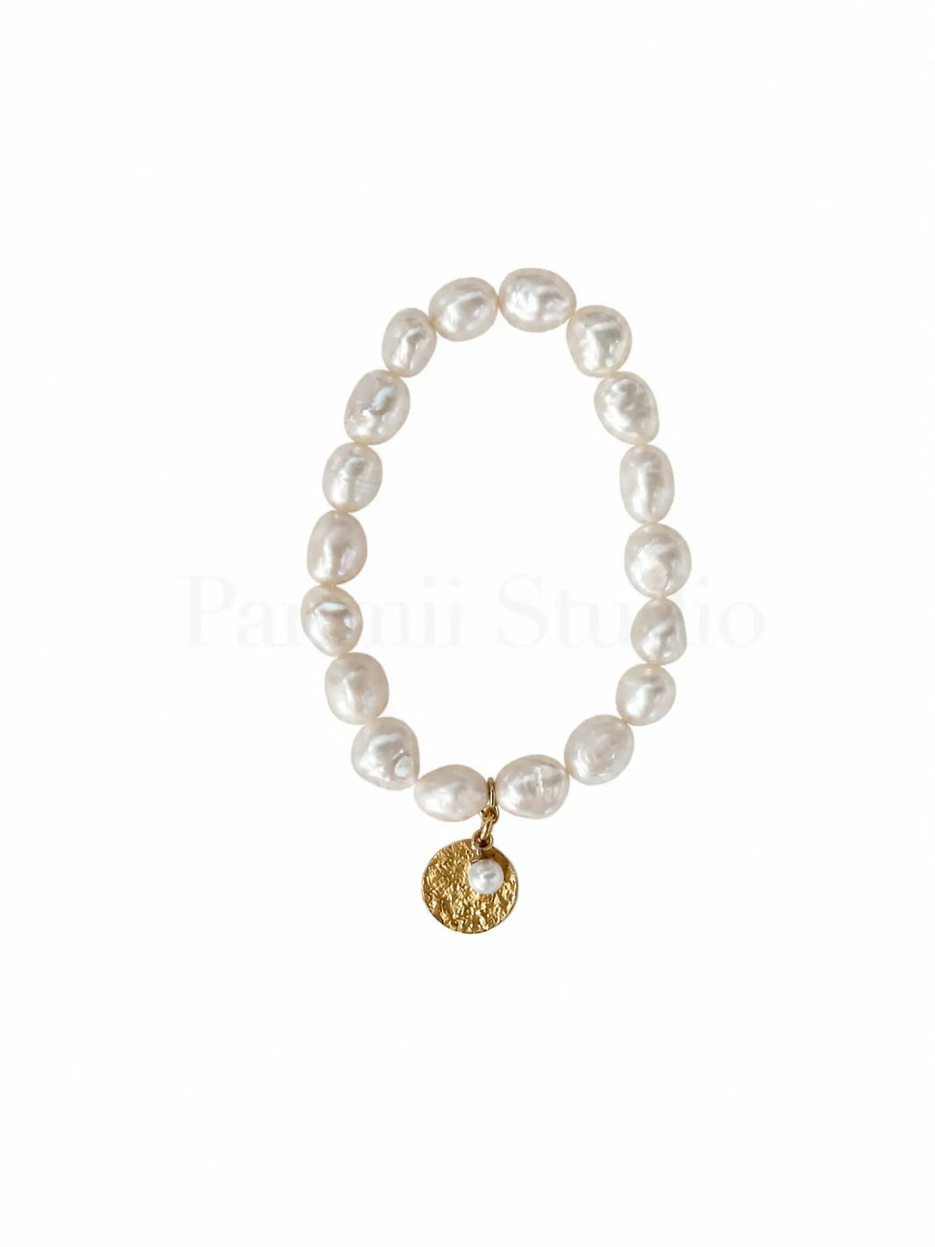 freshwater pearl gold plated sterling silver plate bracelet