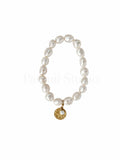 freshwater pearl gold plated sterling silver plate bracelet